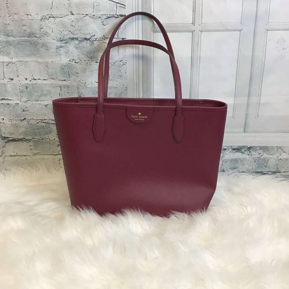 Kate Spade Burgundy Tote Bag